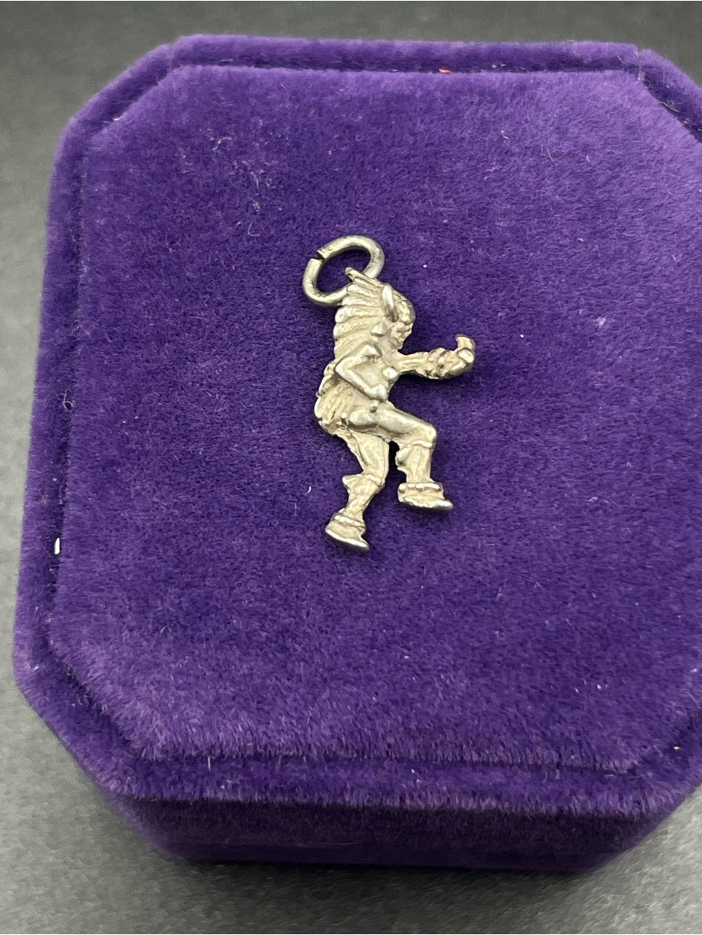 Vintage Sterling Silver Native Dancer Pendant Charm Beaucraft